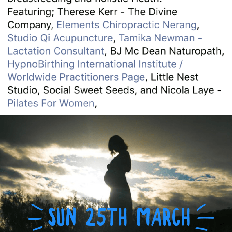 Pregnancy, Birth & Beyond Event - 25th March 2018 Pregnancy, Birth & Beyond Event - 25th March 2018